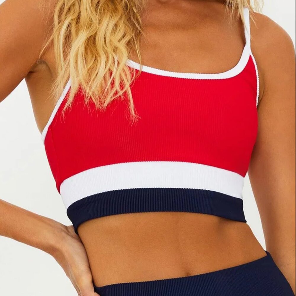 Beach Riot Eva Top Americana Color Block- S